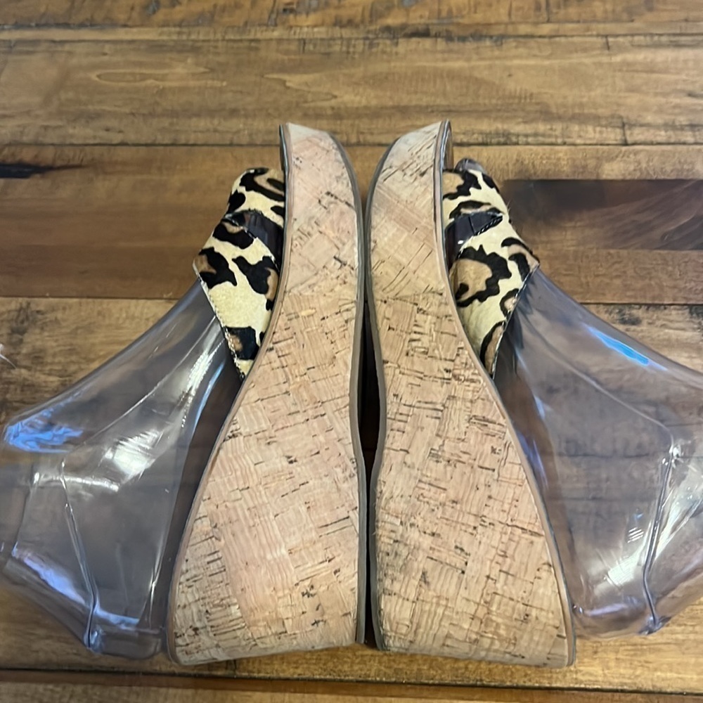 SAM Edelman sandals, leopard pattern, platform sl… - image 5